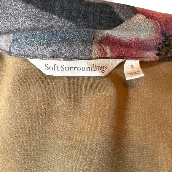 Soft Surroundings Devine Open Front Faux Suede Jacket, Small - Picture 5 of 6